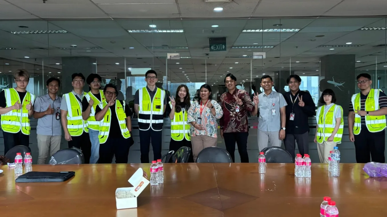Belli implementation staff and an airline's ground handling team in a conference room after a go-live.