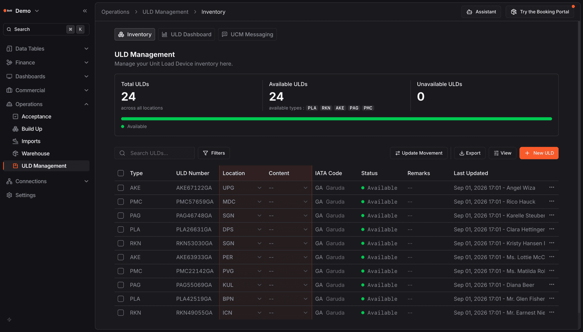 Operations › ULD Management › Inventory