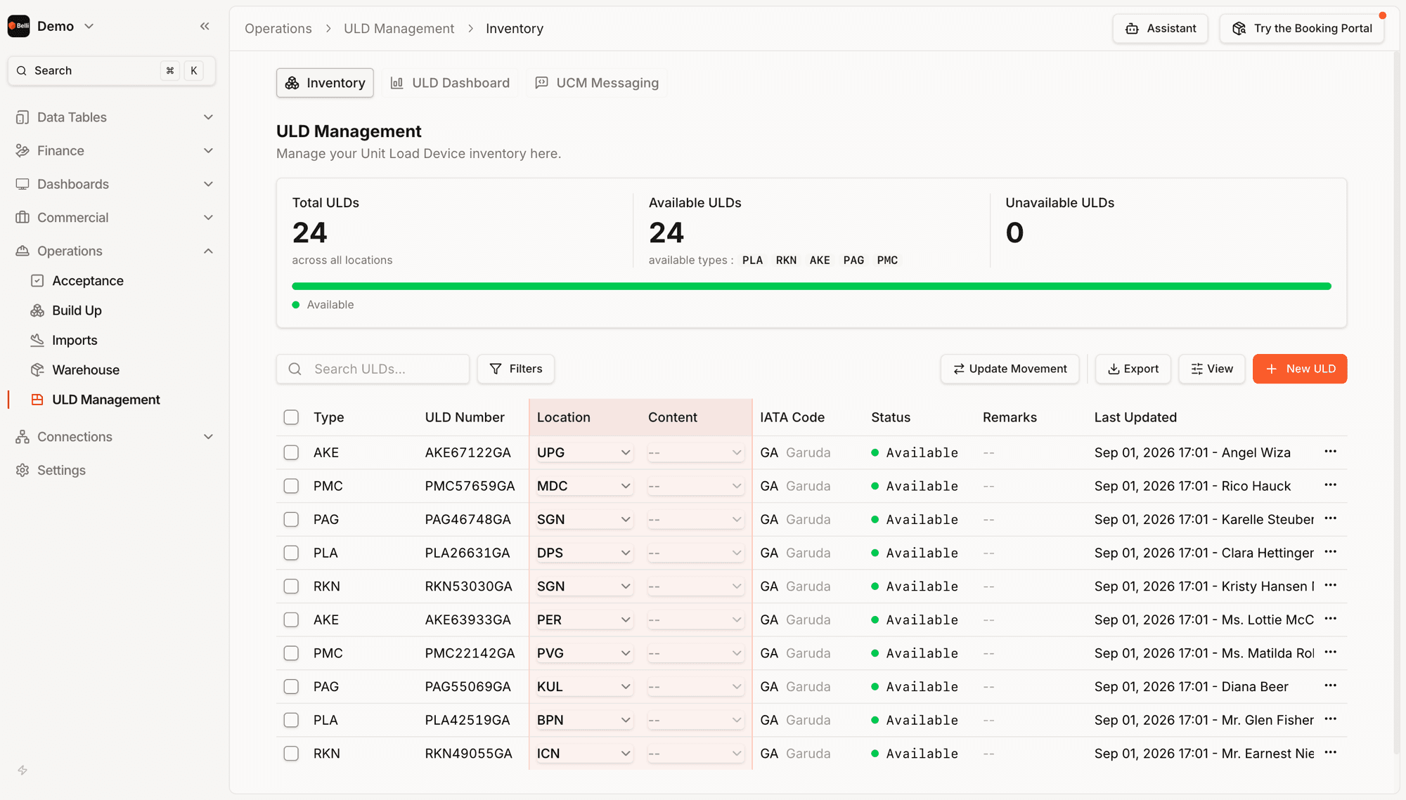 Operations › ULD Management › Inventory