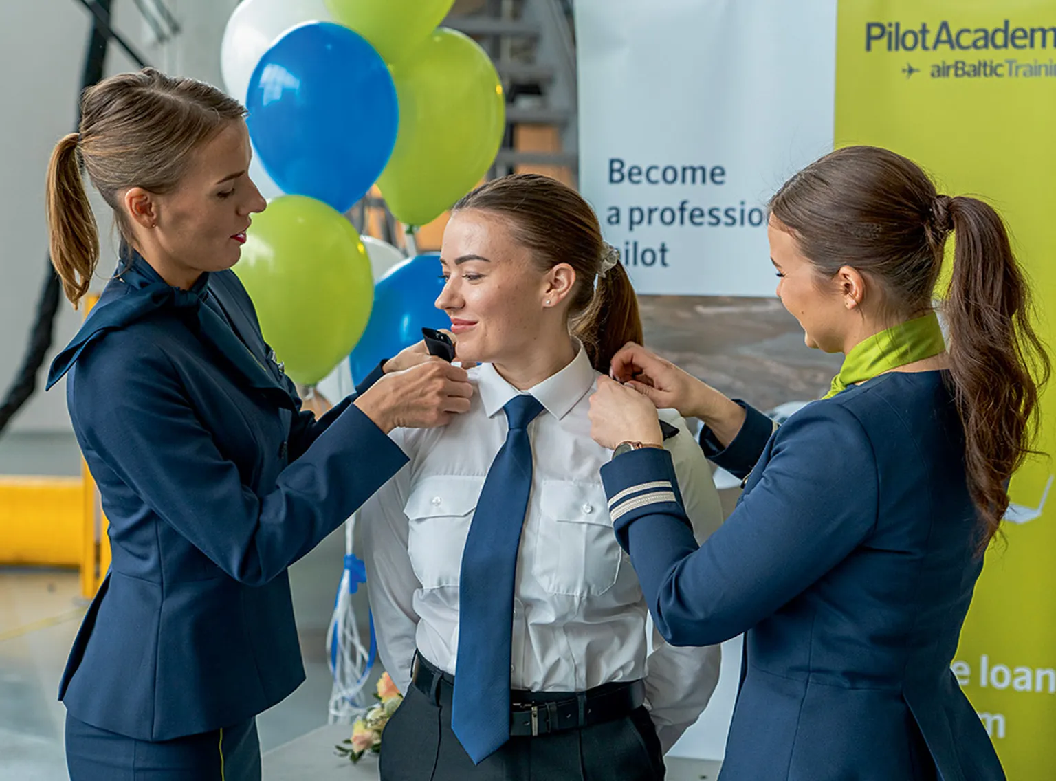 The airBaltic team